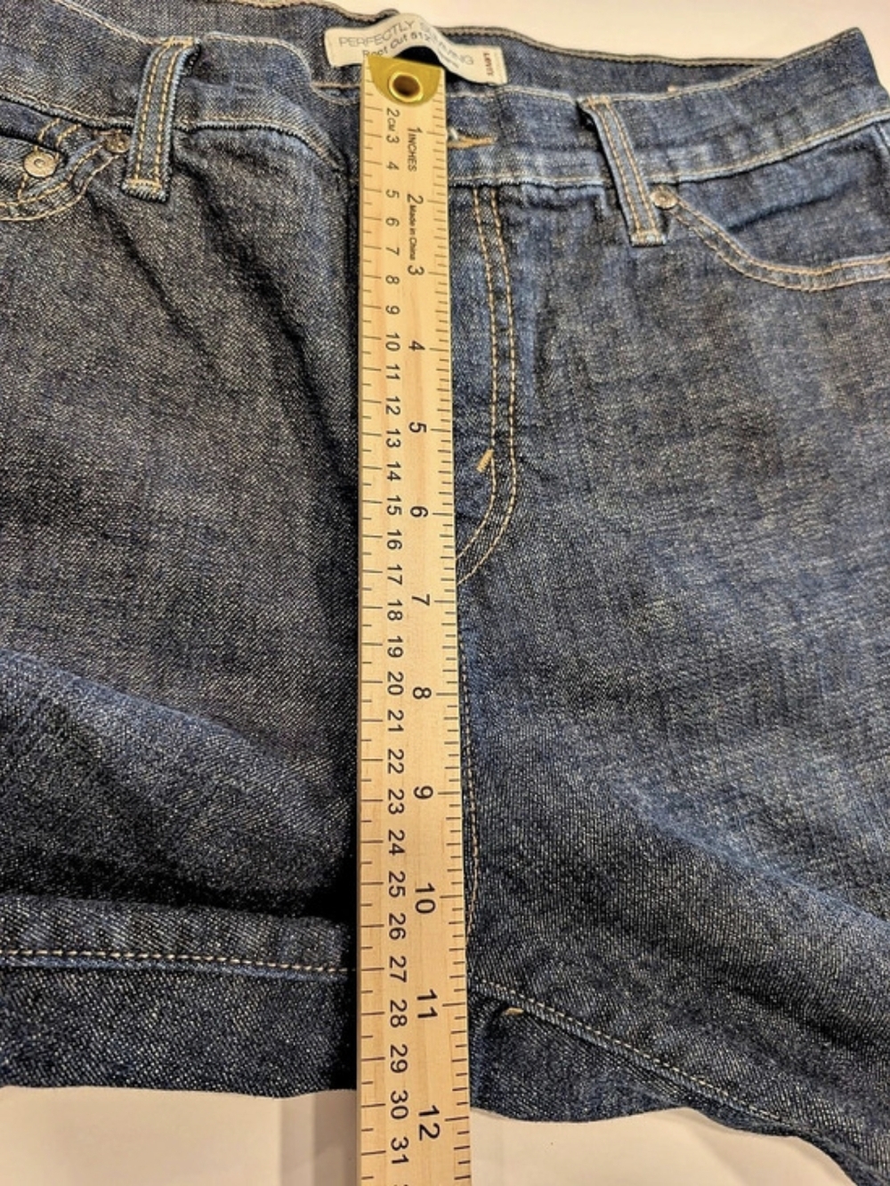 Levi's Perfectly Slimming Boot Cut 512 Jeans Boot Cut Jeans in Blue Waist 12 - Picture 13 of 15